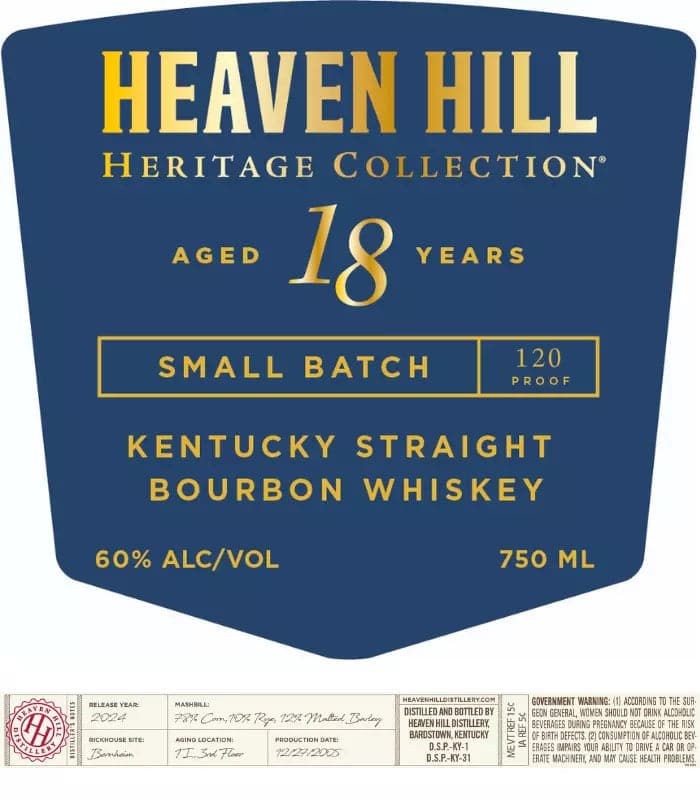 Heaven Hill 18 yr